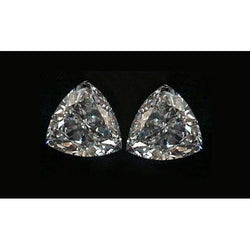 Triangle Trillion 2 Ct Loose Natural Earth Mined Diamond ( Not Lab Grown )s Pair G Si Matching