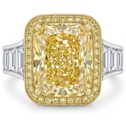 Yellow Canary Diamond Fine Jewelry Ring – VVS 4 ct Two-Tone 14K