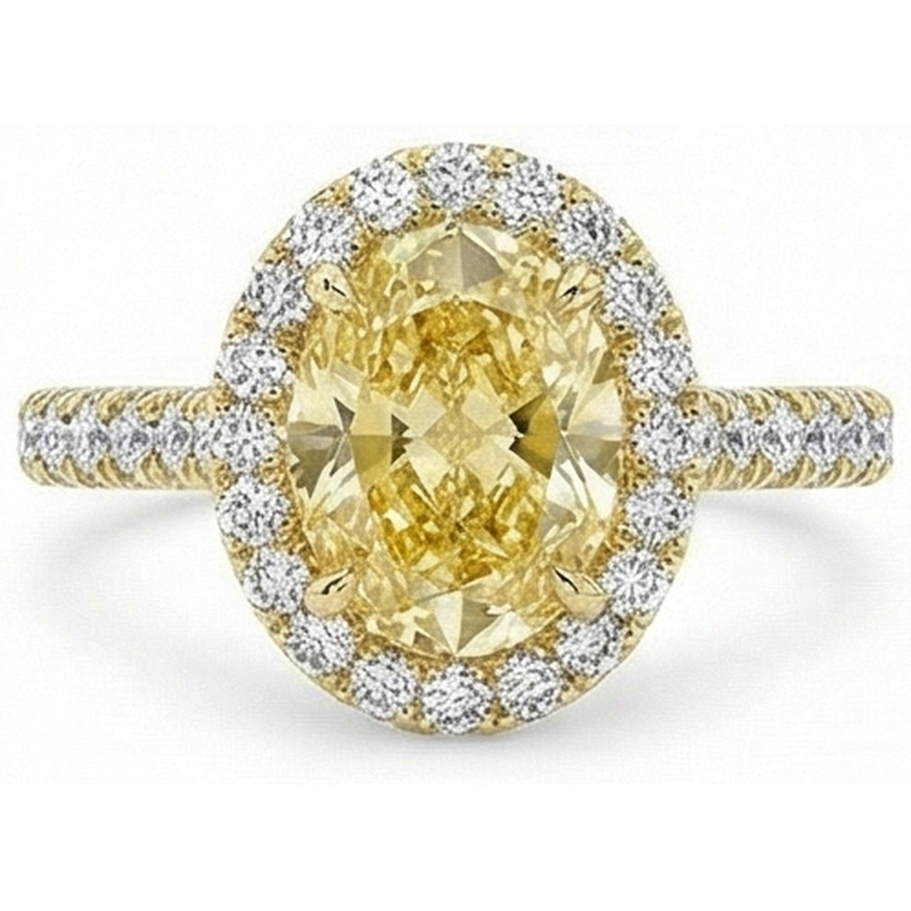 Authentic Yellow Canary Diamond Ring – main view