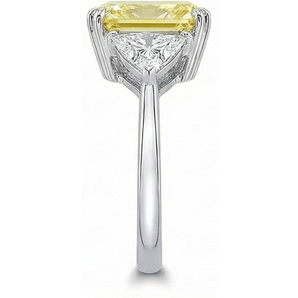 Refined Trilogy Ring 4 ct – profile view