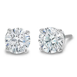 2 Ct Natural Earth Mined Diamond Earrings