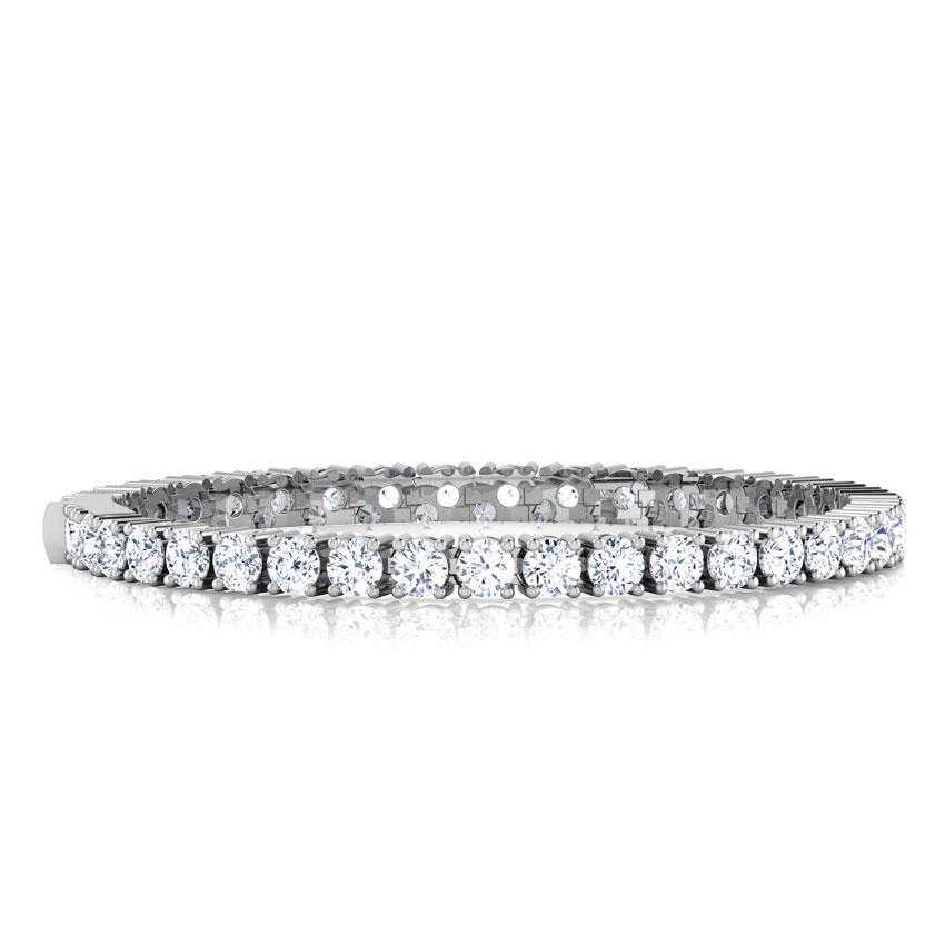8 Ct Round Brilliant Lab Grown Diamonds Tennis Bracelet Solid Gold 14K