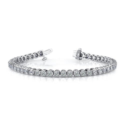 9 Ct Round Brilliant Cut Lab Grown Diamonds Ladies Tennis Bracelet