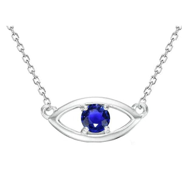 Solitaire Eye Pendant Gemstone Dog Ear Prong Set 1 Carat Jewelry - Gemstone Pendant-harrychadent.ca