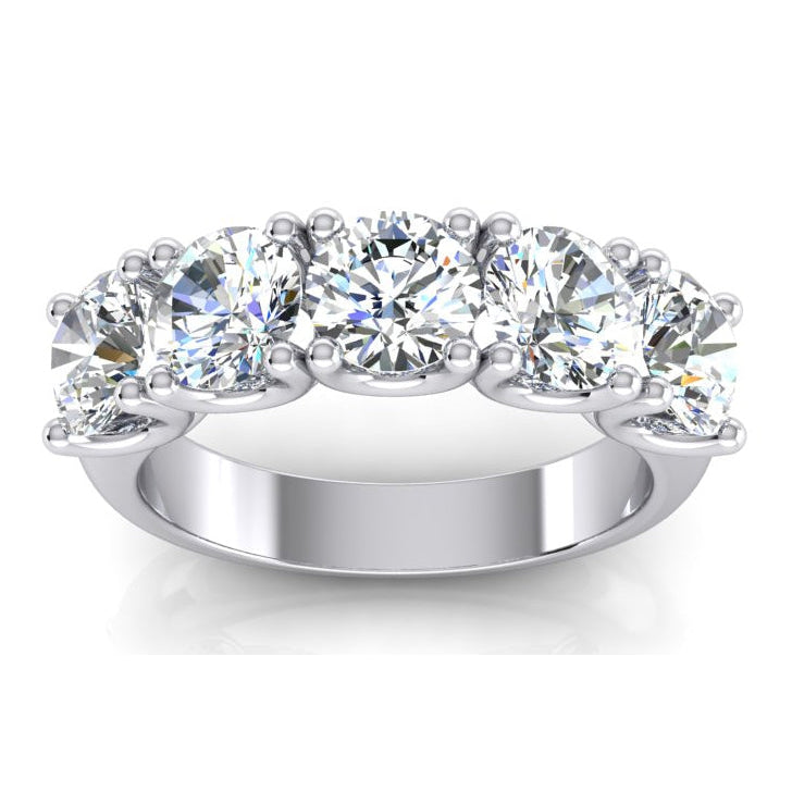 Five Stone 3 Carat Diamond Band