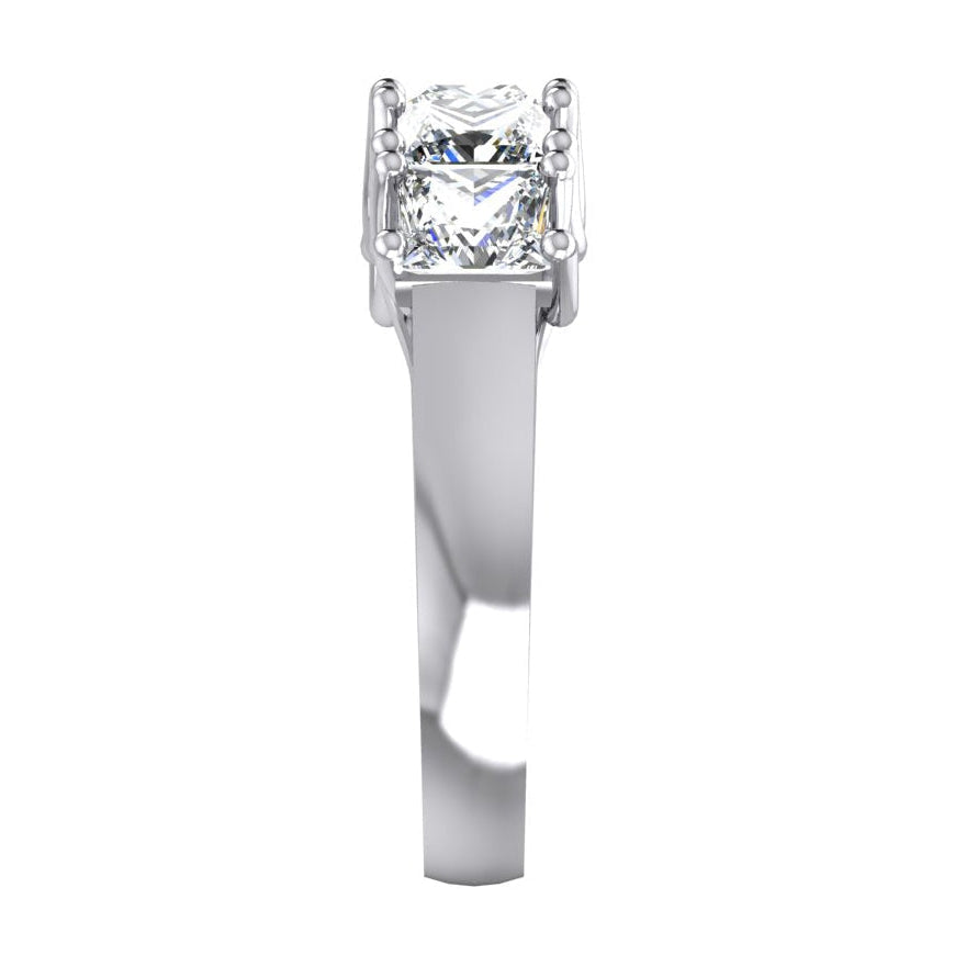 Five Stone Half Eternity Princess Lab Grown Diamond Band 3 Carats
