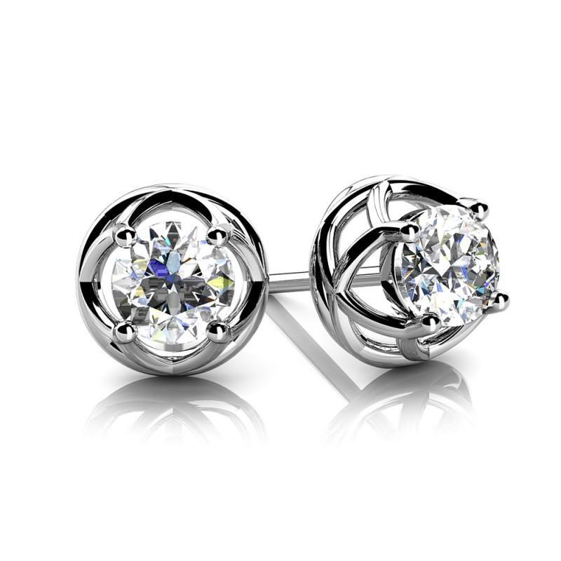One Diamond Earrings Design