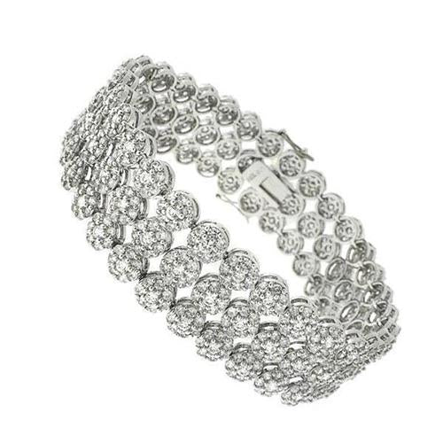 Stacked Lab Grown Diamond Bracelet