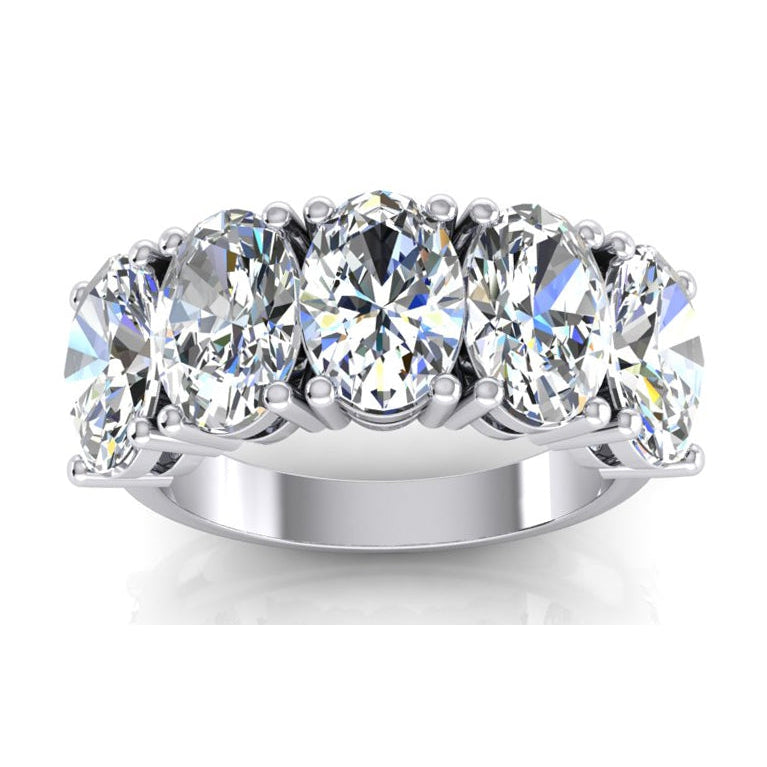 White Gold Oval Diamond Ring