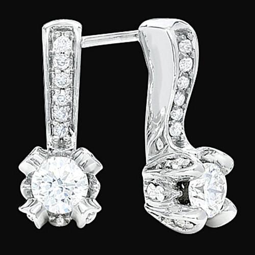 3 Carat Diamond Drop Earring Pair Diamond - Drop Earrings-harrychadent.ca