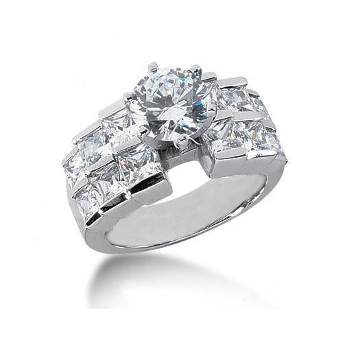 4.25 Carat Diamond Engagement Fancy Ring Real Big Diamonds - Engagement Ring-harrychadent.ca