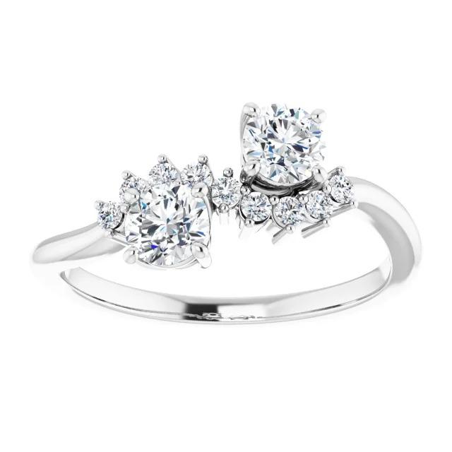 Engagement Round Diamond Ring 1.50 Carats White Gold 14K Jewelry - Engagement Ring-harrychadent.ca