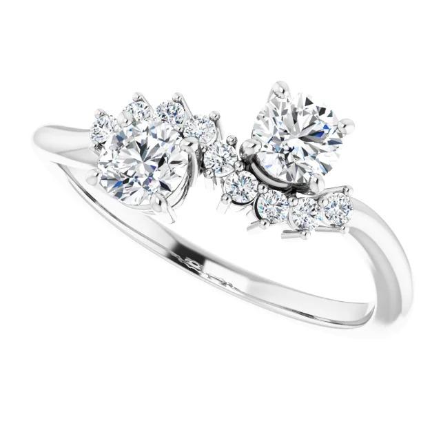 Engagement Round Diamond Ring 1.50 Carats White Gold 14K Jewelry - Engagement Ring-harrychadent.ca