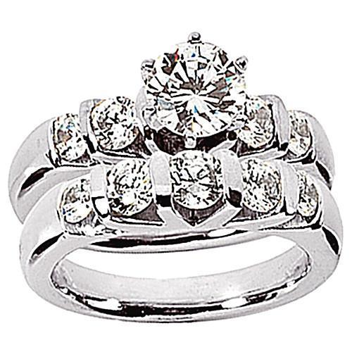 2.55 Carat Engagement Band Set High Quality Diamond Ring New - Engagement Ring Set-harrychadent.ca