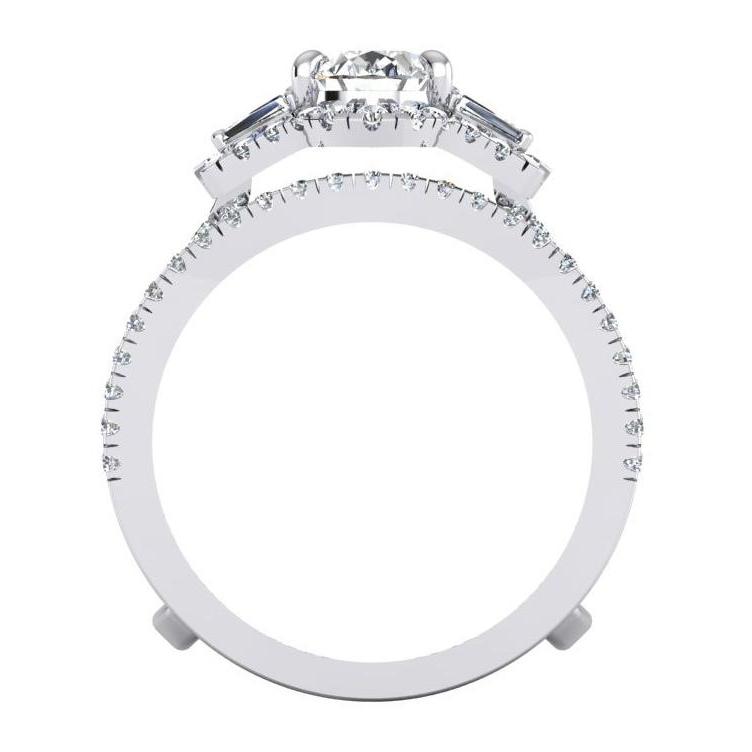 4.50 Carats Oval Cut Diamond Anniversary Ring Split Shank - Engagement Ring Set-harrychadent.ca