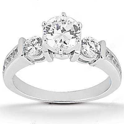 Diamond Engagement Anniversary Set 2.45 Carats White Gold Ring - Engagement Ring Set-harrychadent.ca