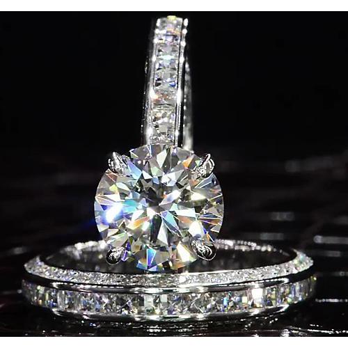 Diamond Engagement Ring Set 6 Carats Ladies Jewelry New - Engagement Ring Set-harrychadent.ca