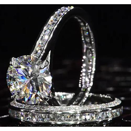 Diamond Engagement Ring Set 6 Carats Ladies Jewelry New - Engagement Ring Set-harrychadent.ca