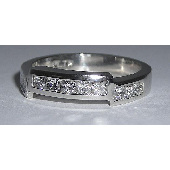 Princess and Round Diamond Ring Engagement Set 6.61 Carats - Engagement Ring Set-harrychadent.ca