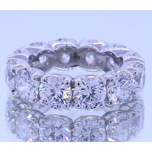 6 Carats Round Diamond Eternity Anniversary Band White Gold - Eternity Band-harrychadent.ca