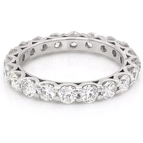 Diamond Eternity Wedding Band 3 Carats U Scallop Set Women Jewelry - Eternity Band-harrychadent.ca