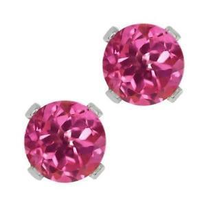 16 Carats Tourmaline And Diamonds Studs Earrings White Gold 14K - Gemstone Earring-harrychadent.ca