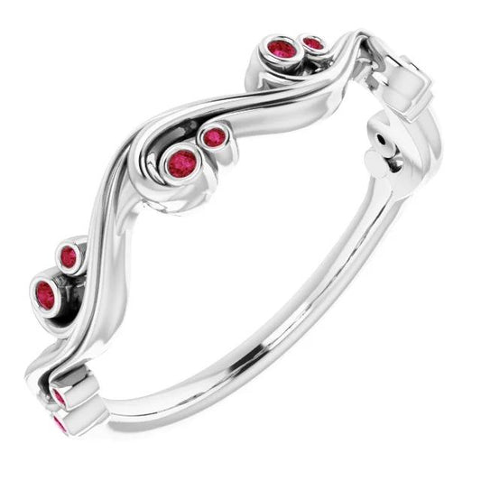 Anniversary Ring 0.30 Carats Burma Rubies - Gemstone Ring-harrychadent.ca
