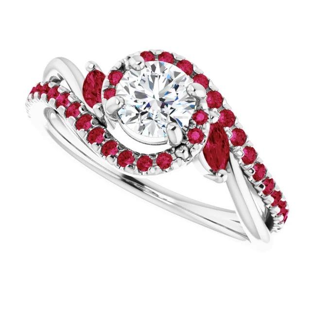 Diamond Ring 1.65 Carats Burmese Ruby Women Jewelry - Gemstone Ring-harrychadent.ca