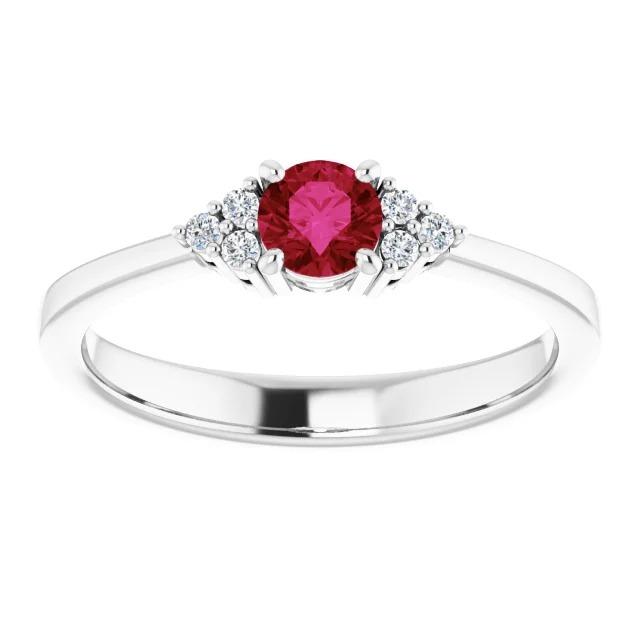 Diamond Ring 1 Carat Burmese Ruby Jewelry New - Gemstone Ring-harrychadent.ca