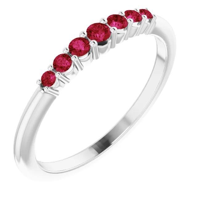 Ruby Stones Gemstone Ring 1.90 Carats White Gold 14K - Gemstone Ring-harrychadent.ca