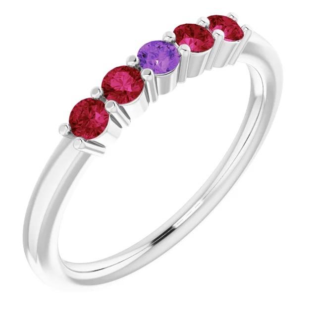 Sapphire Ruby Band 1.50 Carats Women Jewelry - Gemstone Ring-harrychadent.ca