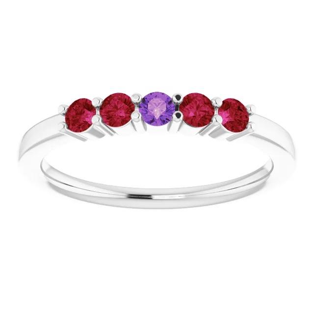 Sapphire Ruby Band 1.50 Carats Women Jewelry - Gemstone Ring-harrychadent.ca