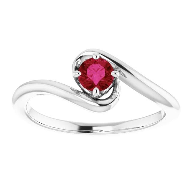 Solitaire Ring Burmese Ruby 1.50 Carats Twisted Style Jewelry New - Gemstone Ring-harrychadent.ca