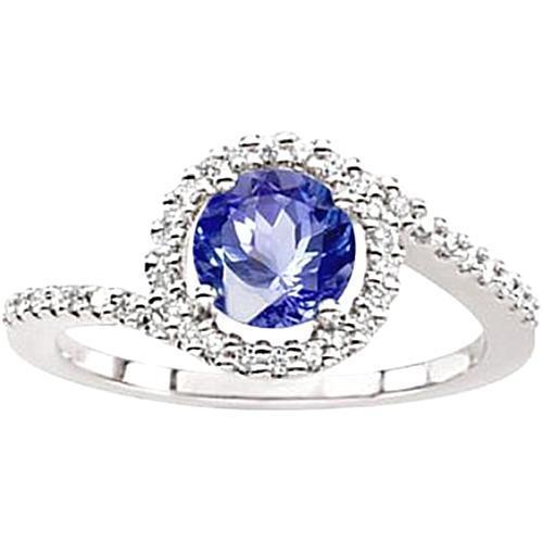 Sri Lanka Blue Sapphire Diamonds White Gold 14K Ring 5.60 Carats - Gemstone Ring-harrychadent.ca