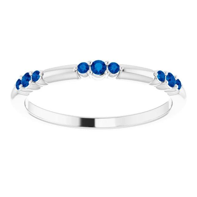 Wedding Band 0.60 Carats Blue Sapphire Jewelry New - Gemstone Ring-harrychadent.ca