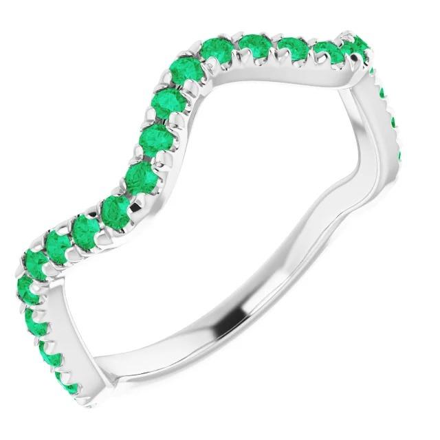 Wedding Band 1.20 Carats Columbian Green Emerald - Gemstone Ring-harrychadent.ca