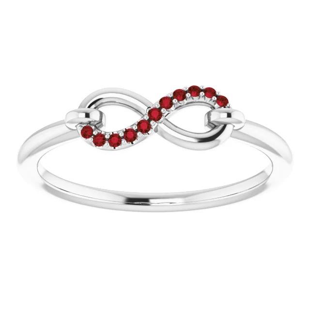 Wedding Infinity Band 0.25 Carats Burma Ruby Jewelry - Gemstone Ring-harrychadent.ca
