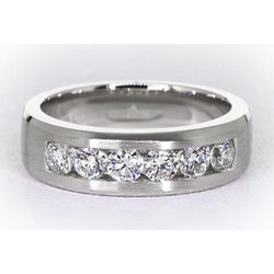 Channel Set Diamond Band Men's Jewelry Ring 1.80 Carats