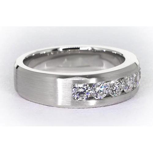 Channel Set Diamond Band Men's Jewelry Ring 1.80 Carats - Mens Ring-harrychadent.ca