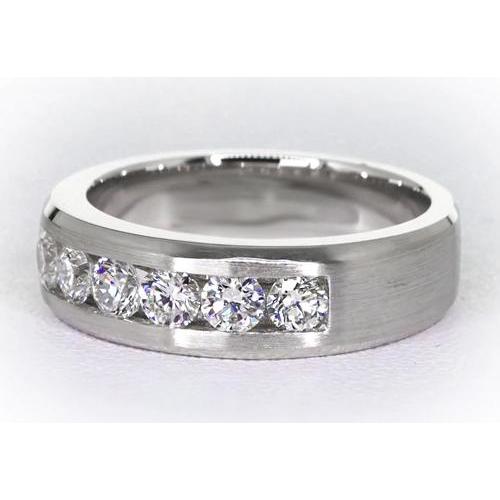 Channel Set Diamond Band Men's Jewelry Ring 1.80 Carats - Mens Ring-harrychadent.ca