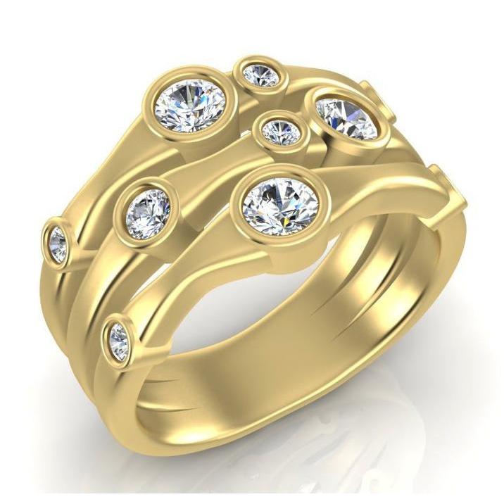Diamond Fancy Ring 1.10 Carats 14K White Men's Jewelry New - Mens Ring-harrychadent.ca