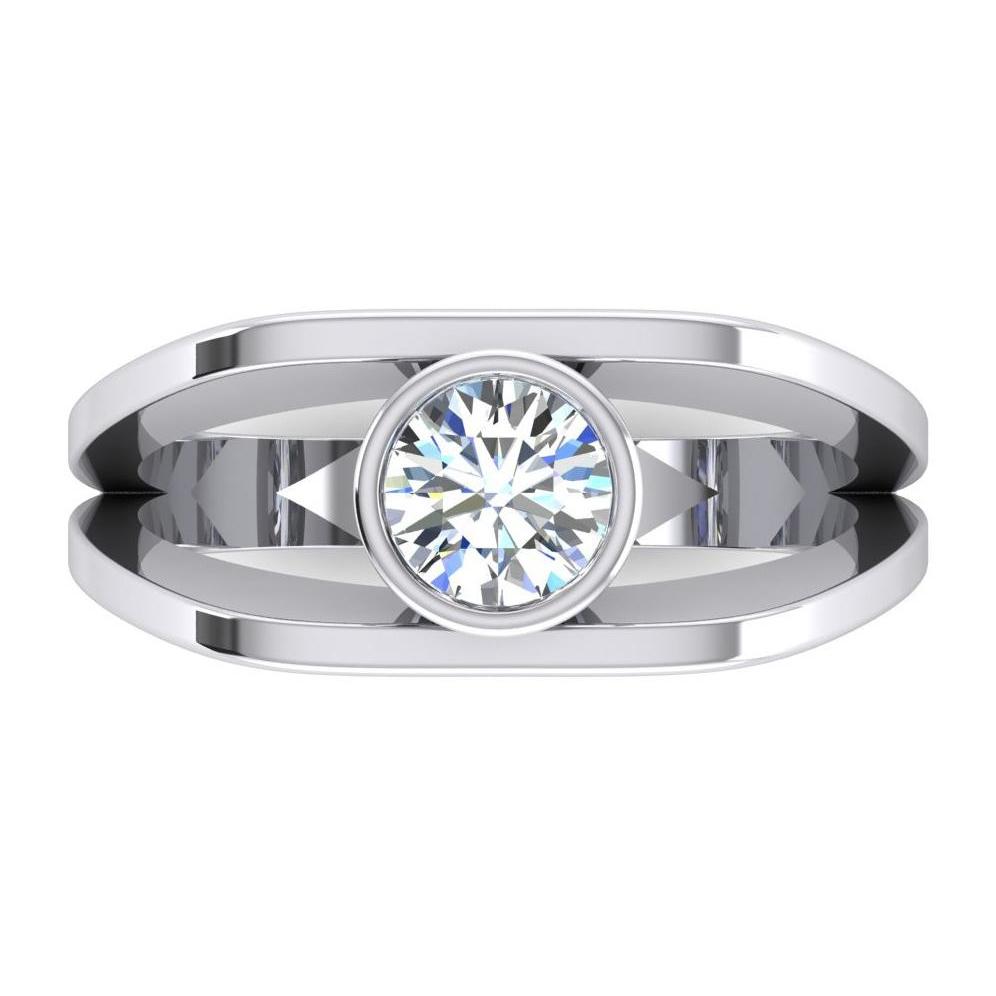 Gorgeous Solitaire Diamond Ring Anniversary Jewelry 1 Carat - Mens Ring-harrychadent.ca