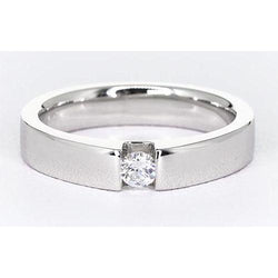 Tension Set Round Diamond Promise Men's Ring 0.50 Carats Jewelry