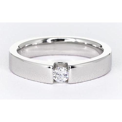 Tension Set Round Diamond Promise Men's Ring 0.50 Carats Jewelry - Mens Ring-harrychadent.ca
