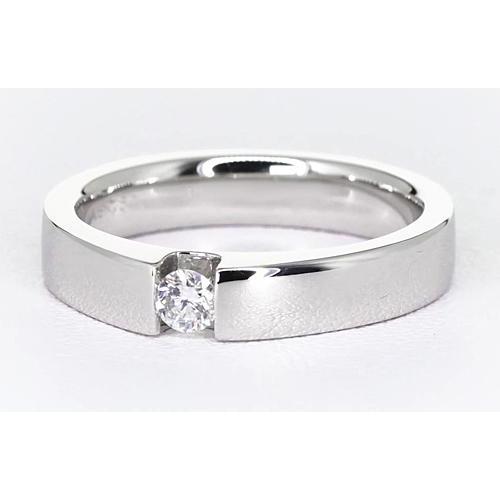 Tension Set Round Diamond Promise Men's Ring 0.50 Carats Jewelry - Mens Ring-harrychadent.ca