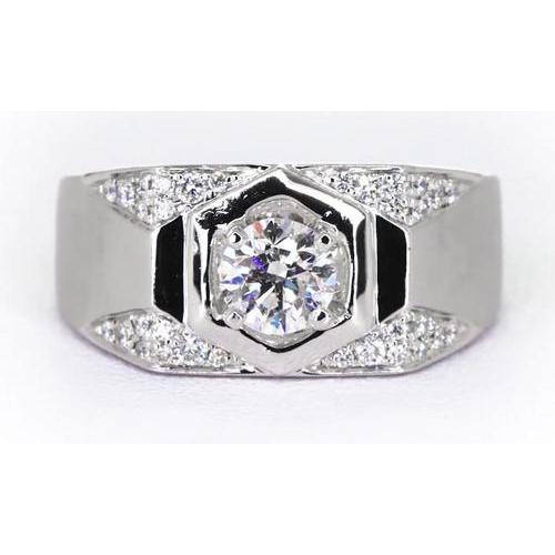 Thick Shank Men's Anniversary Band Round Diamond 1.75 Carats - Mens Ring-harrychadent.ca