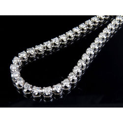 13 Ct White Gold Diamond Tennis Necklace Fine Jewelry
