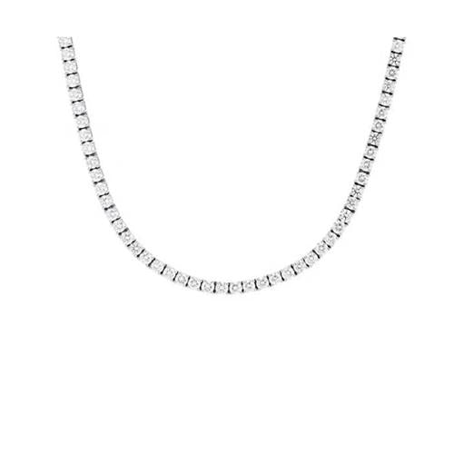 White Gold 14K Sparkling Round Cut 5.00 Ct Diamonds Ladies Necklace - Necklace-harrychadent.ca