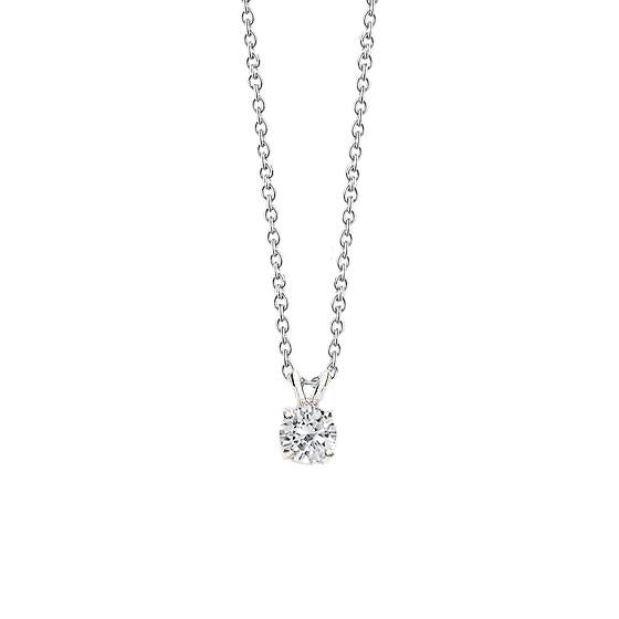 0.85 Carats Women Diamond Necklace Pendant White Gold - Pendant-harrychadent.ca