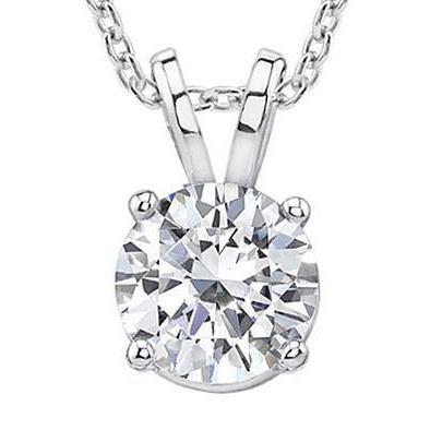 1.25 Ct. Gold Diamond Pendant With Chain Necklace - Pendant-harrychadent.ca